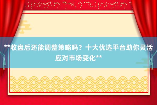 **收盘后还能调整策略吗？十大优选平台助你灵活应对市场变化**