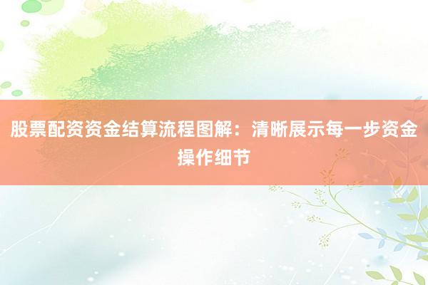 股票配资资金结算流程图解:清晰展示每一步资金操作细节