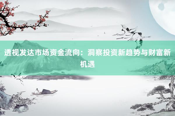 透视发达市场资金流向:洞察投资新趋势与财富新机遇
