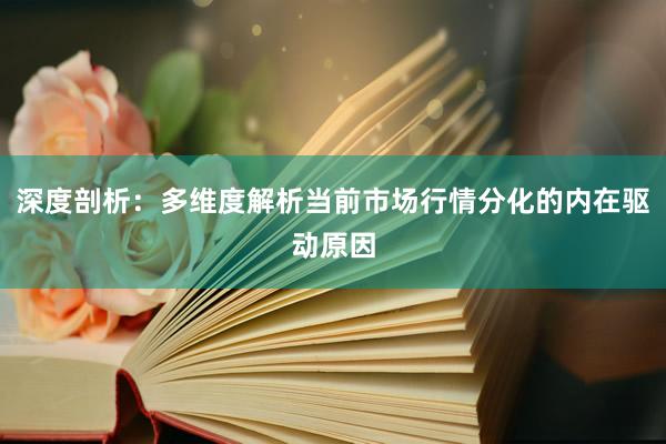 深度剖析：多维度解析当前市场行情分化的内在驱动原因
