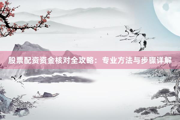 股票配资资金核对全攻略：专业方法与步骤详解